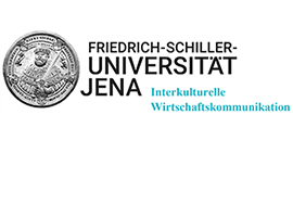 Logo FSU Jena, Bereich Interkulturelle Wirtschaftskommunikation (verweist auf: Friedrich-Schiller-Universität Jena)